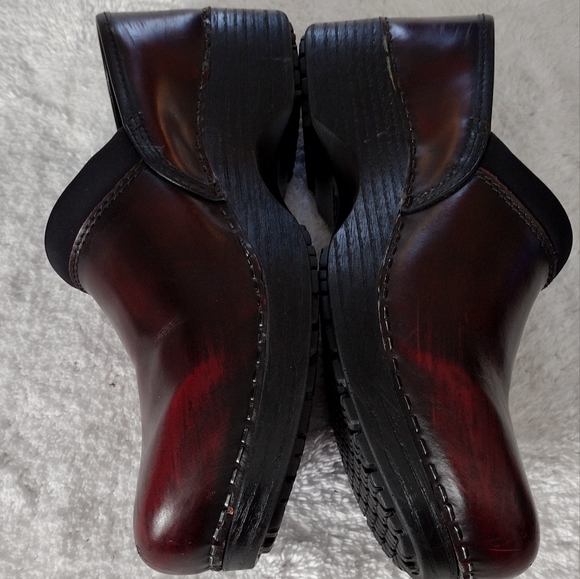 Abeo BioSystem "Ellie" Leather Burgundy/Black ABEO250 8887 Slip-ons Size 9.5N - Picture 4 of 8